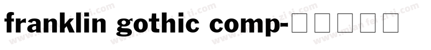 franklin gothic comp字体转换